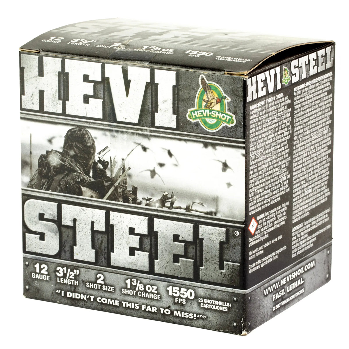 HEVI STEEL 12GA 3.5&quot; #2 25/250 - American Ordnance