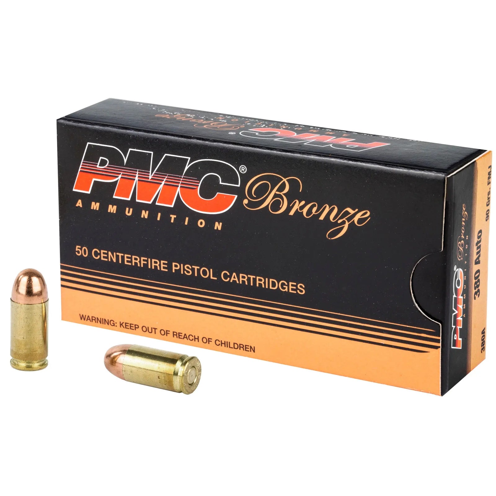 PMC BRNZ 380ACP 90GR FMJ 50/1000 - American Ordnance