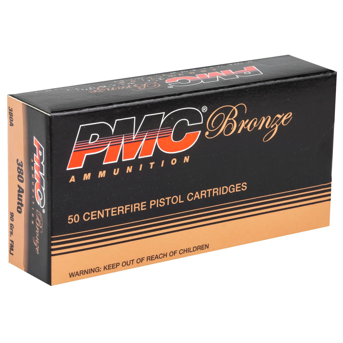 PMC BRNZ 380ACP 90GR FMJ 50/1000 - American Ordnance