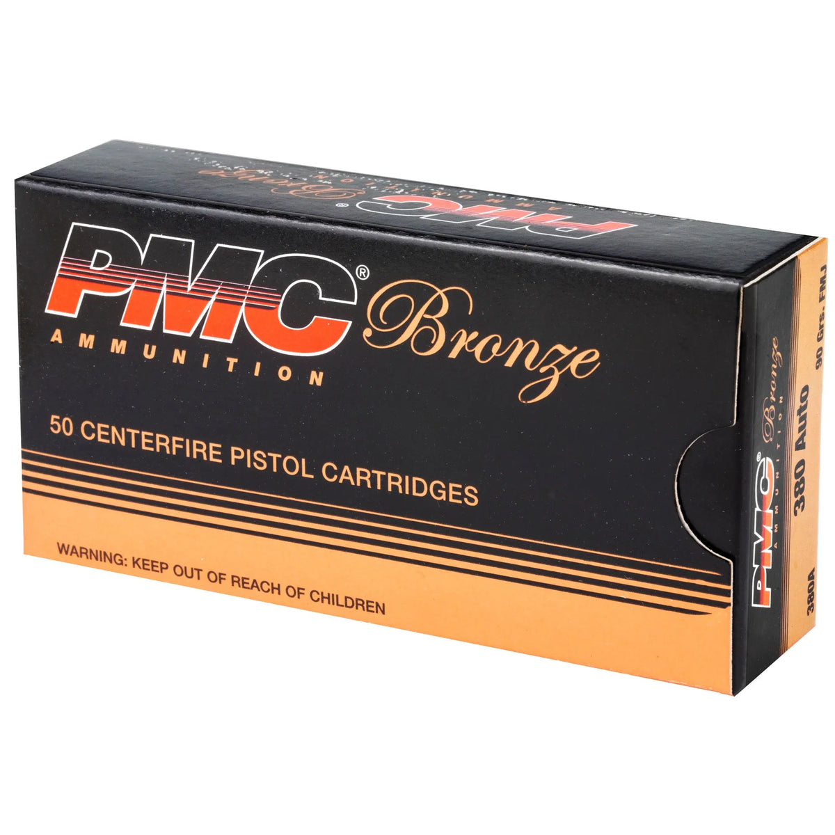 PMC BRNZ 380ACP 90GR FMJ 50/1000 - American Ordnance