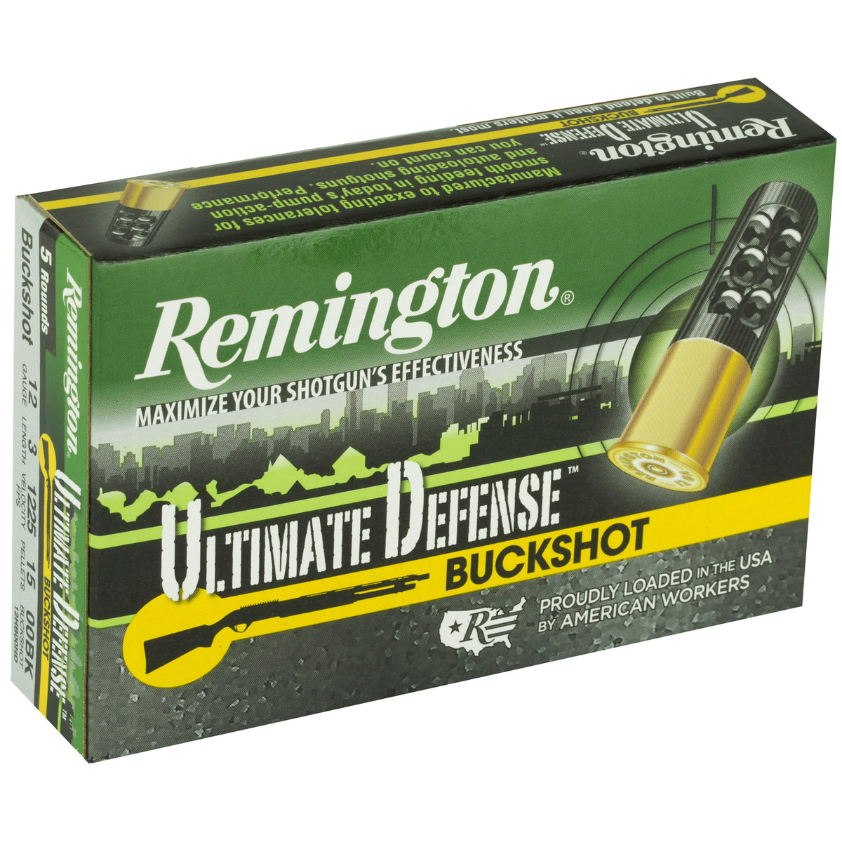 REMINGTON ULT DEF 12GA 3&quot; OO BUCK 5RD