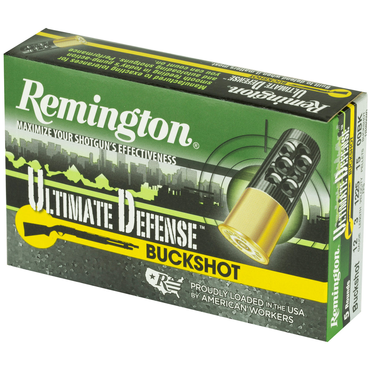 REMINGTON ULT DEF 12GA 3&quot; OO BUCK 5RD