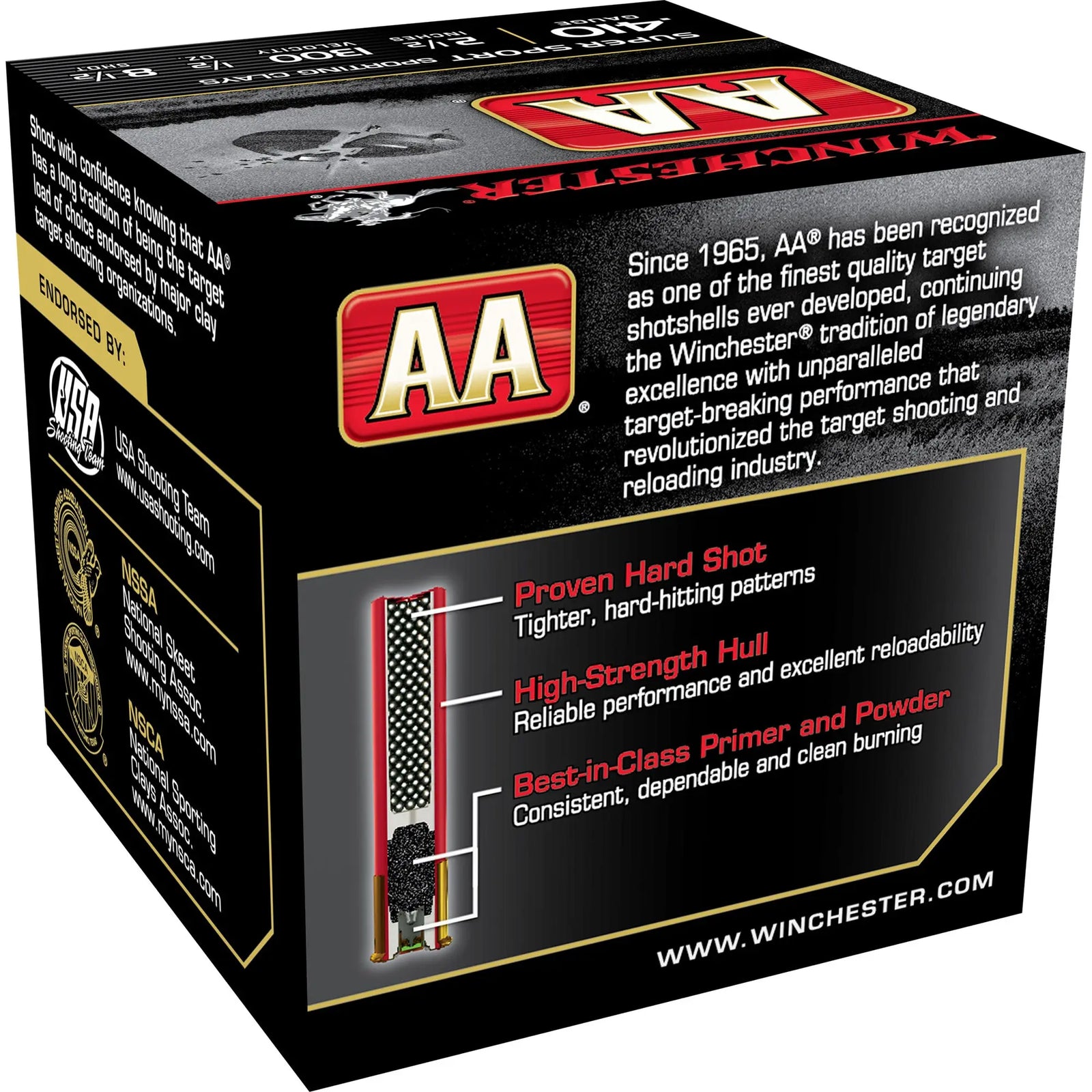 WIN AA SPR SPT 410GA 2.5"#8.5 25/250 - American Ordnance