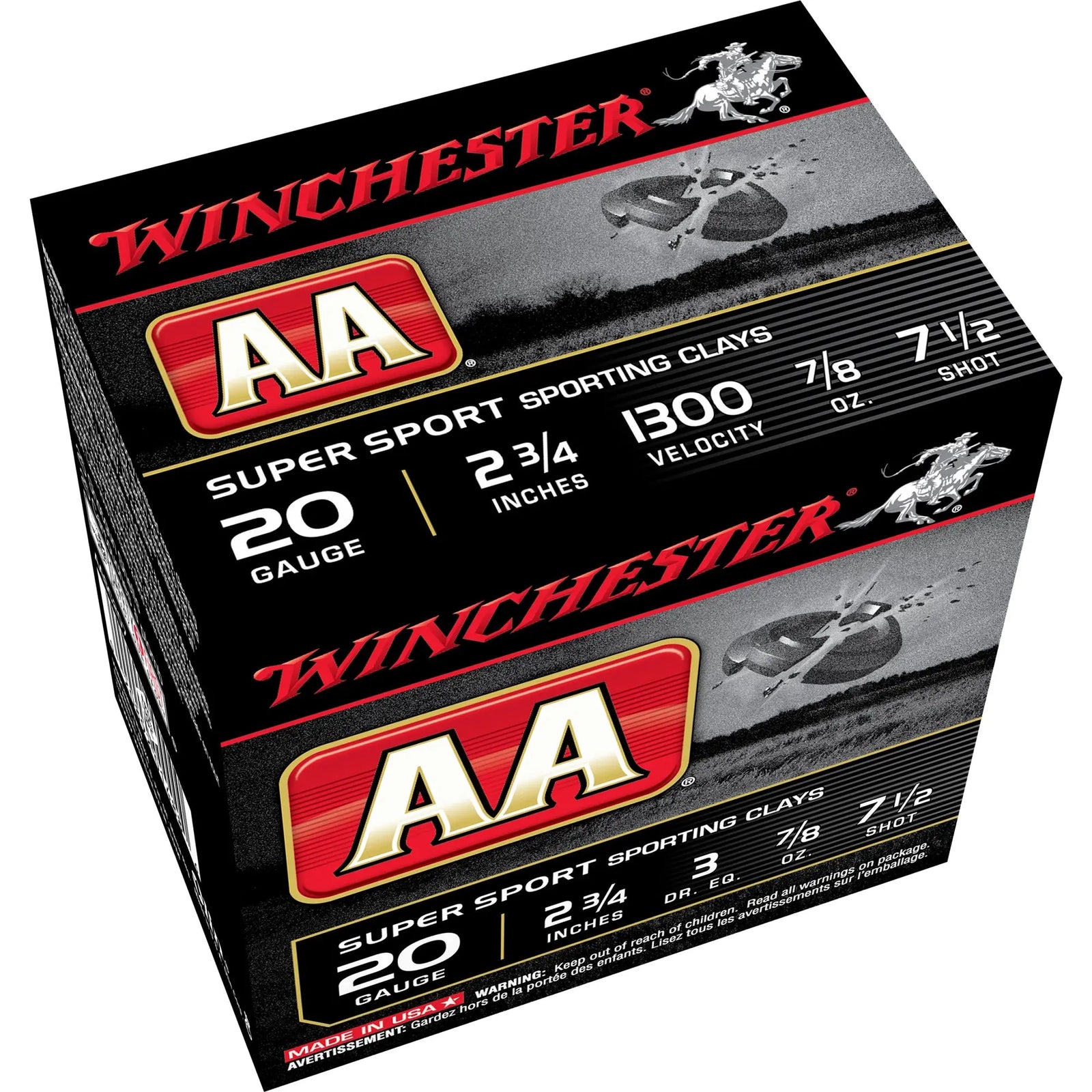 WIN AA SPRT SC 20GA 2.75 #7.5 25/250 - American Ordnance