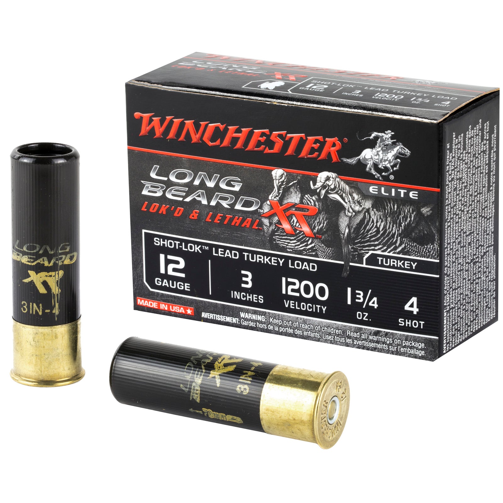 WIN LB XR TRKY 12GA 3" #4 10/100 - American Ordnance