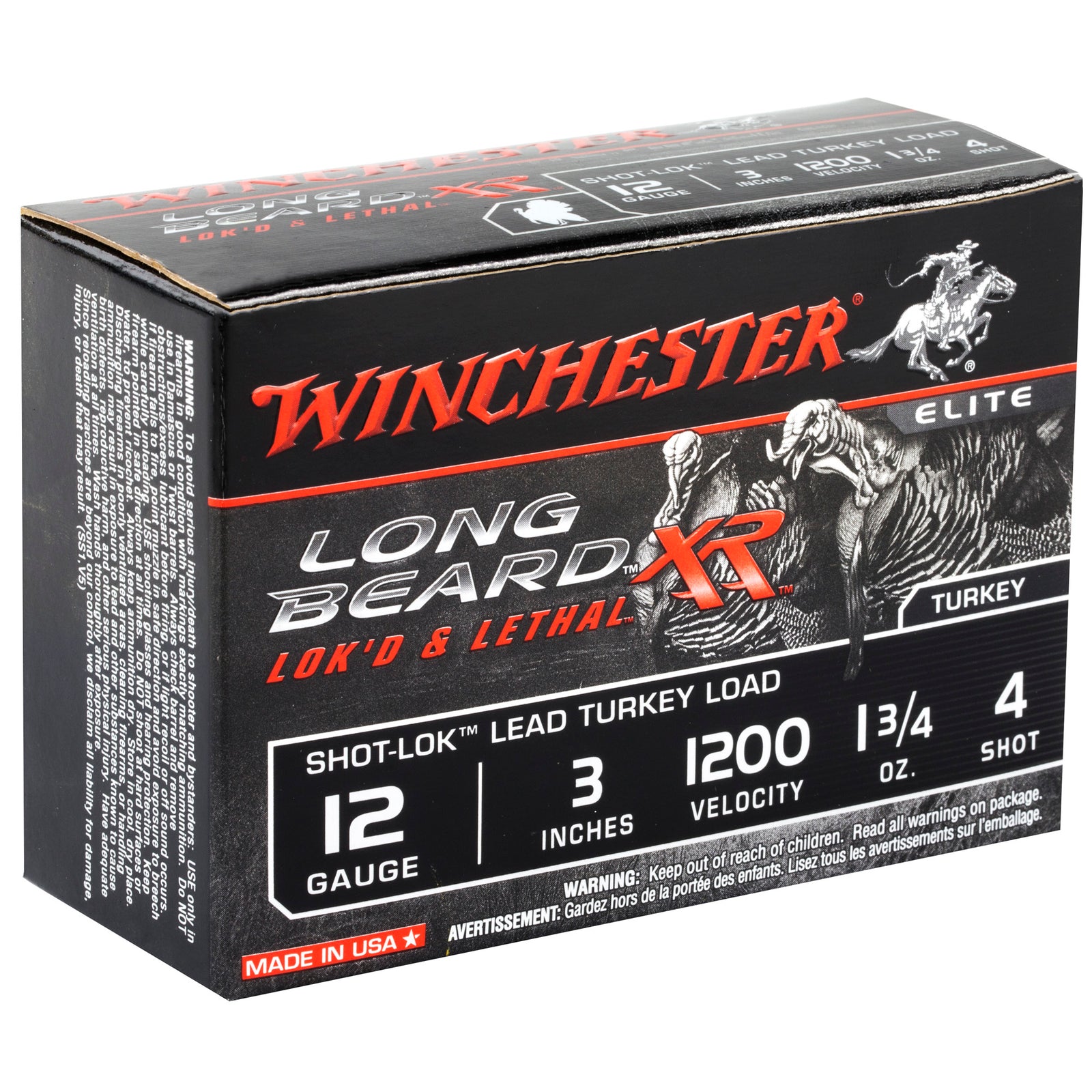 WIN LB XR TRKY 12GA 3" #4 10/100 - American Ordnance