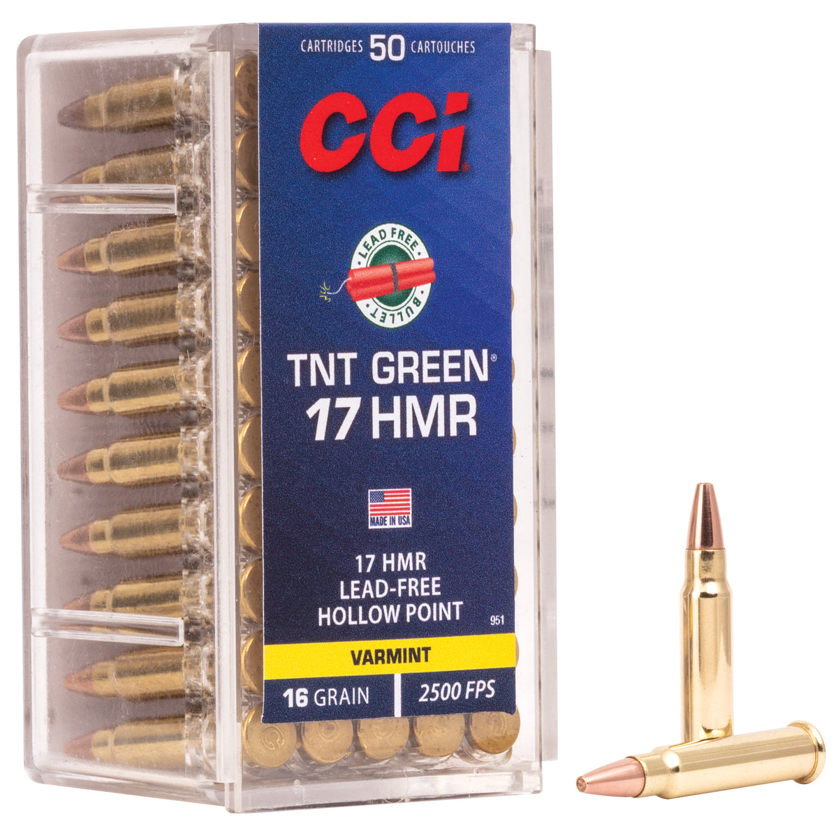 CCI 17HMR 16GR TNT GREEN 50RD