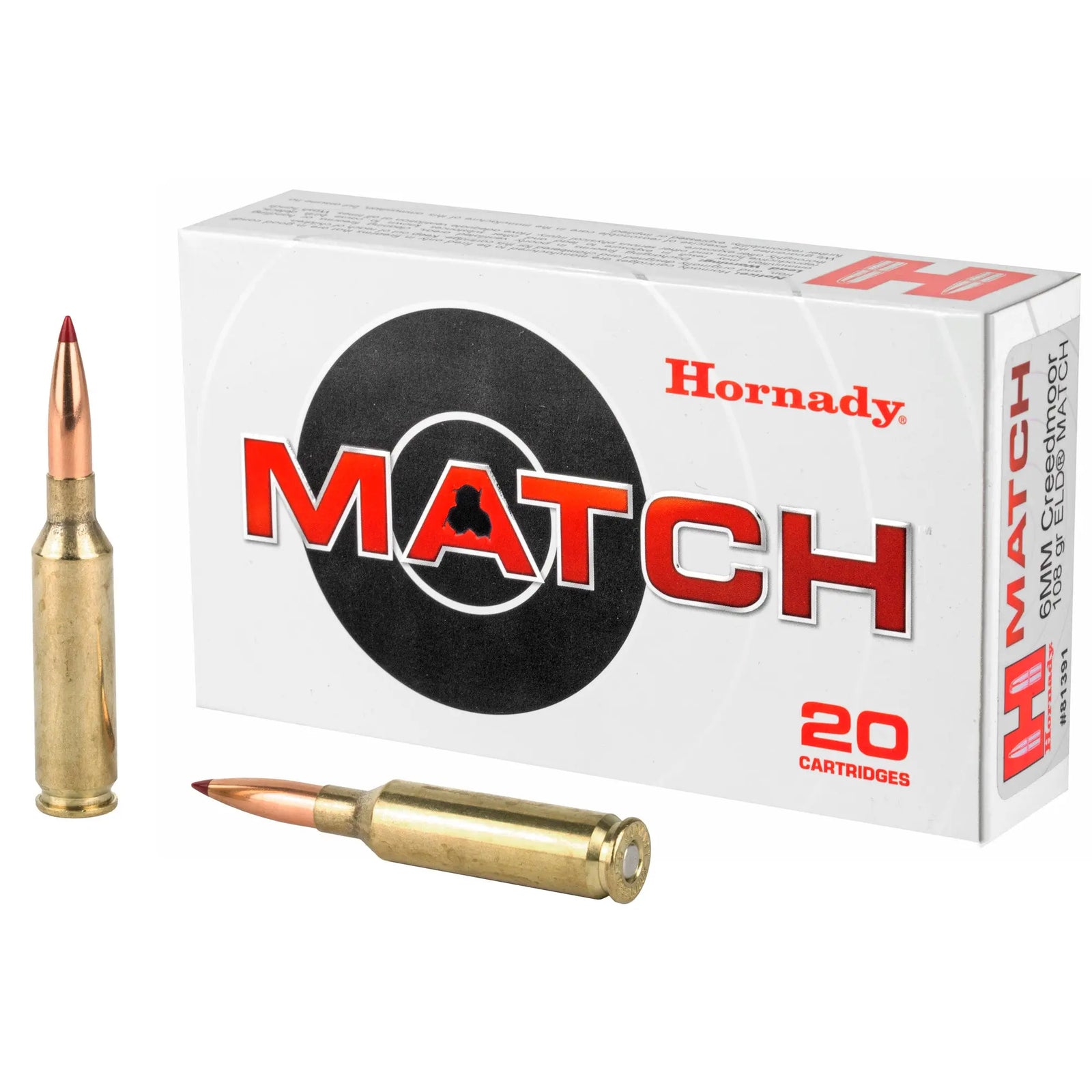 HRNDY 6MM CREED 108GR ELD-M 20/200 - American Ordnance