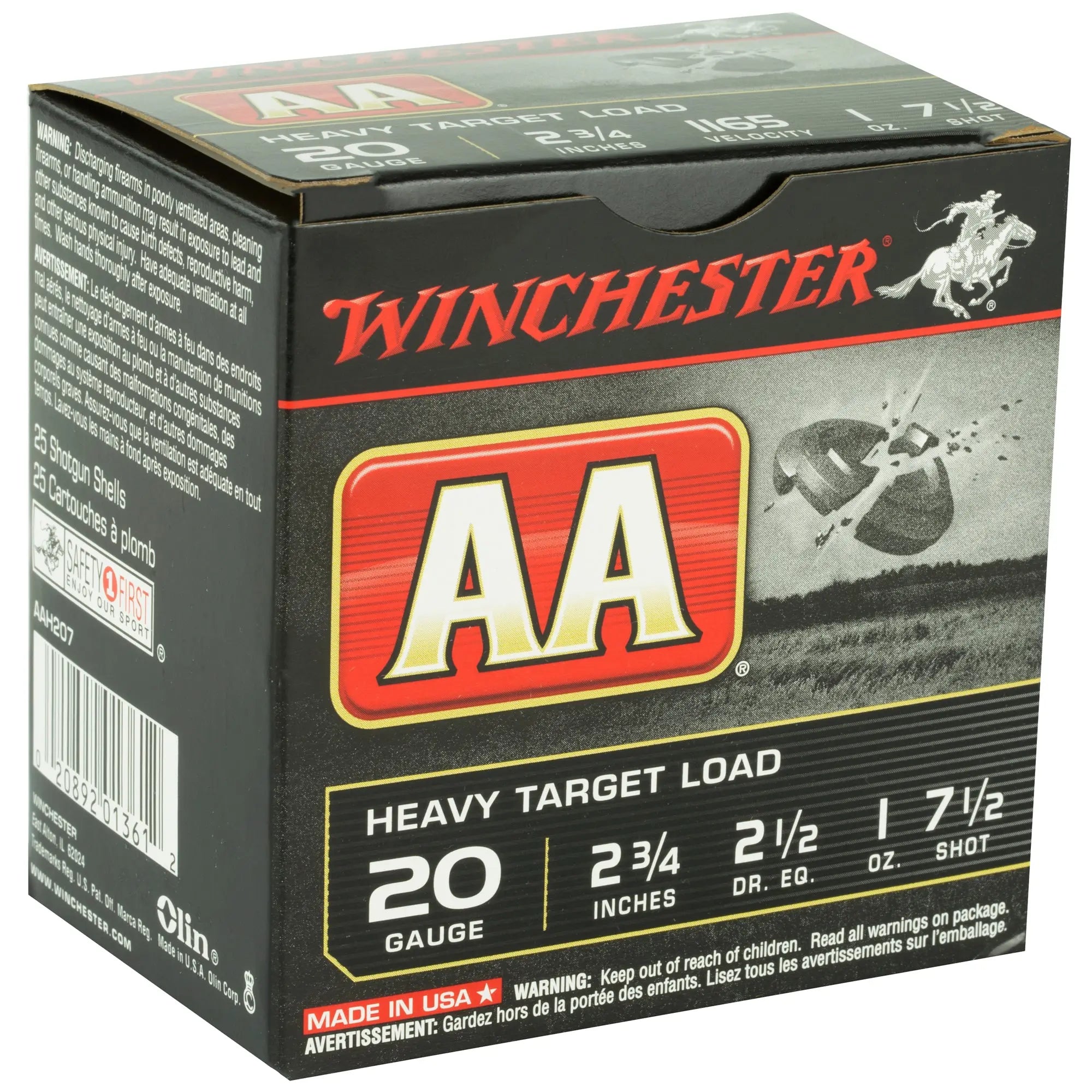 WIN AA TRGT 20GA 2.75" #7.5 25/250 - American Ordnance
