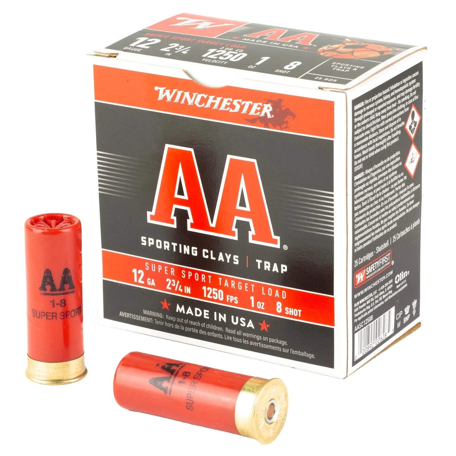WIN AA SPR SPT 12GA 2-3/4" #8 25/250 - American Ordnance