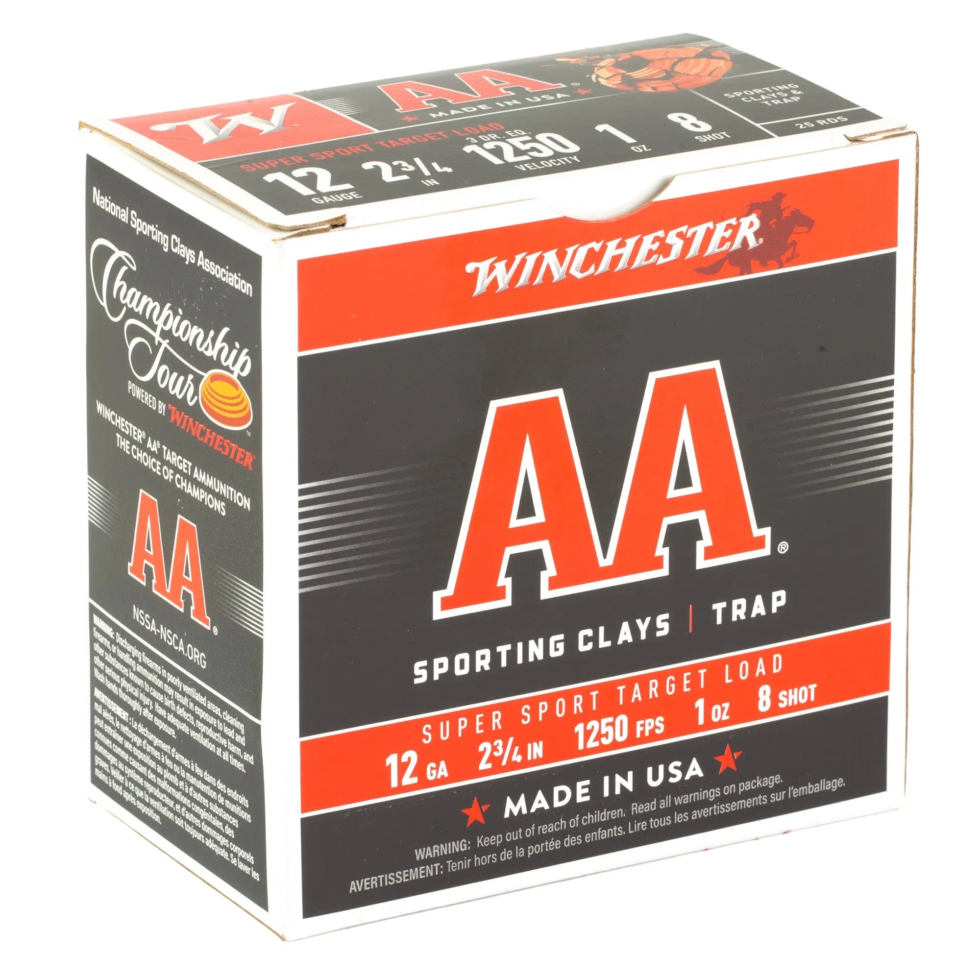 WIN AA SPR SPT 12GA 2-3/4" #8 25/250 - American Ordnance