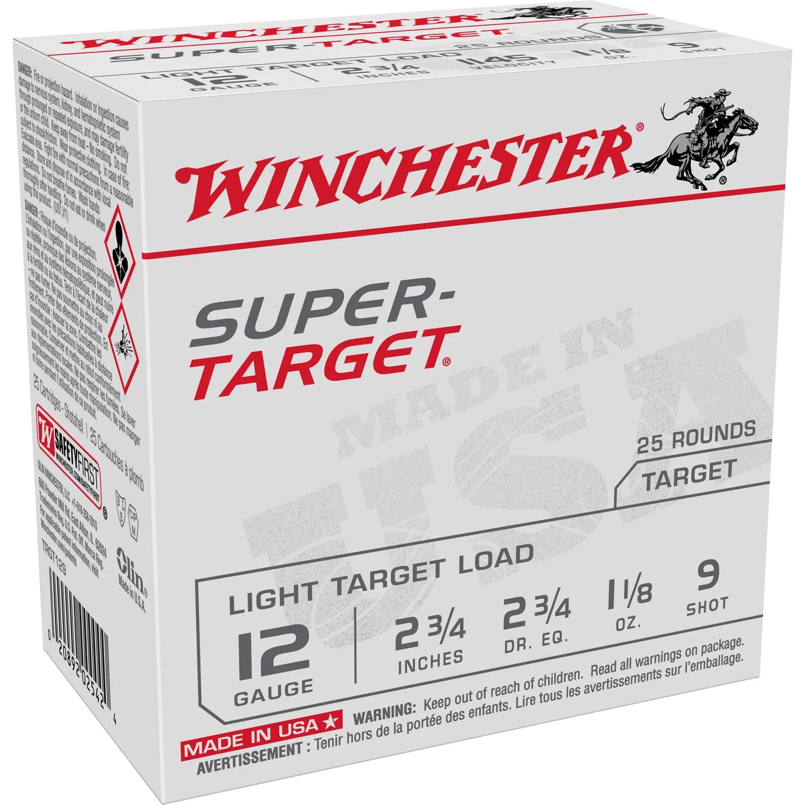 WIN SUPERTARGET 12GA 2.75" #9 25/250 - American Ordnance