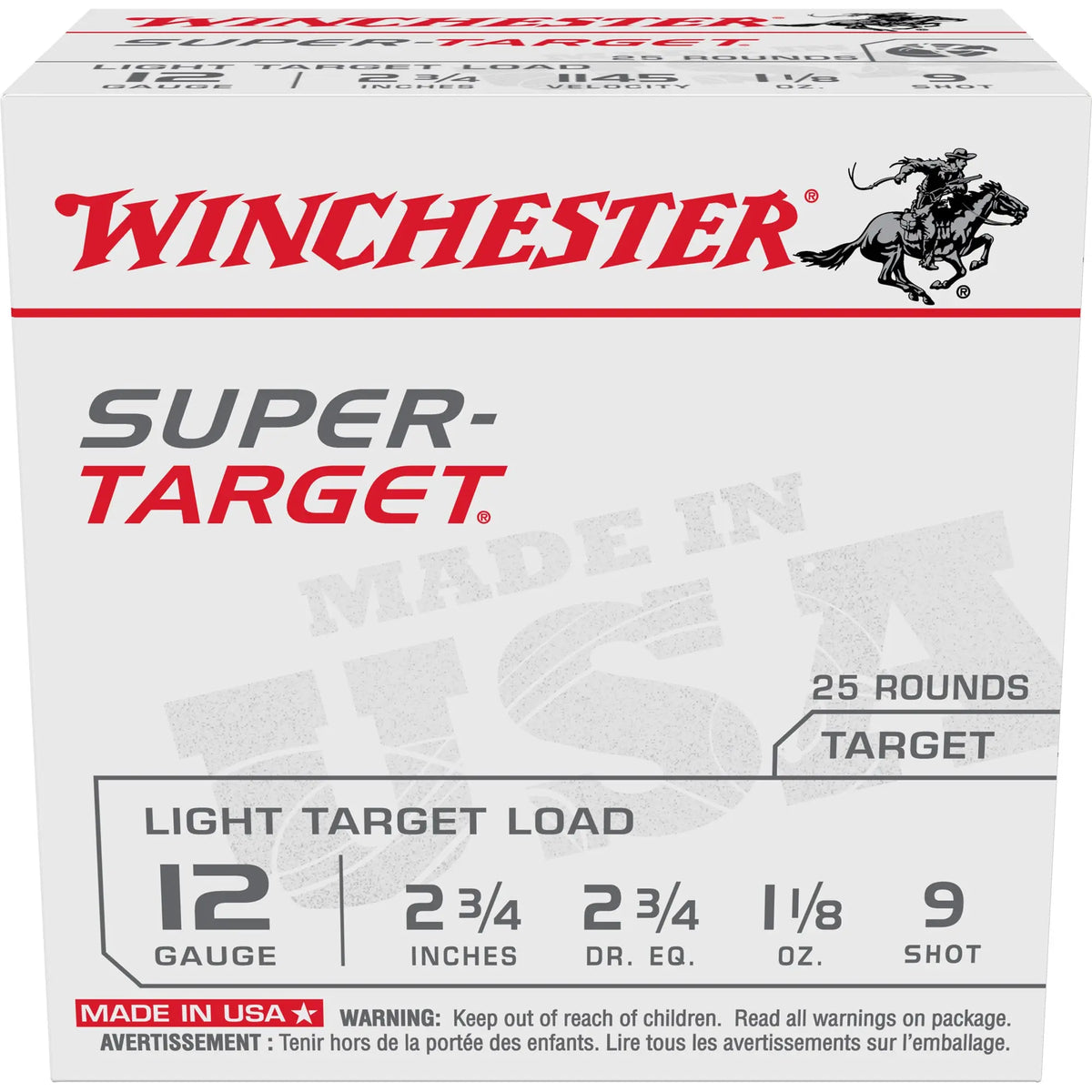 WIN SUPERTARGET 12GA 2.75&quot; #9 25/250 - American Ordnance