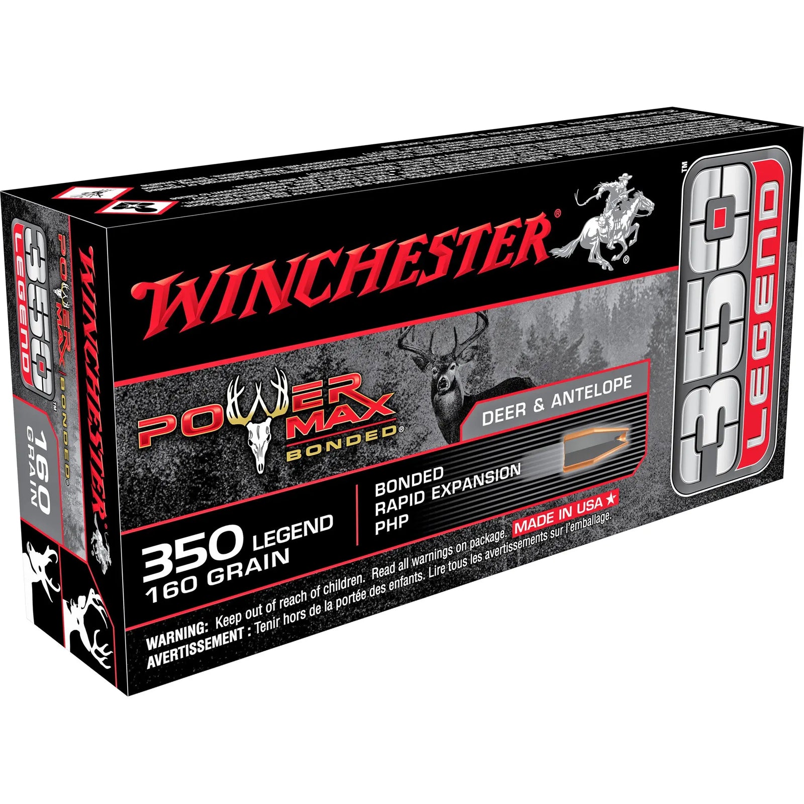 WIN POWERMAX 350LEG 160GR 20/200 - American Ordnance