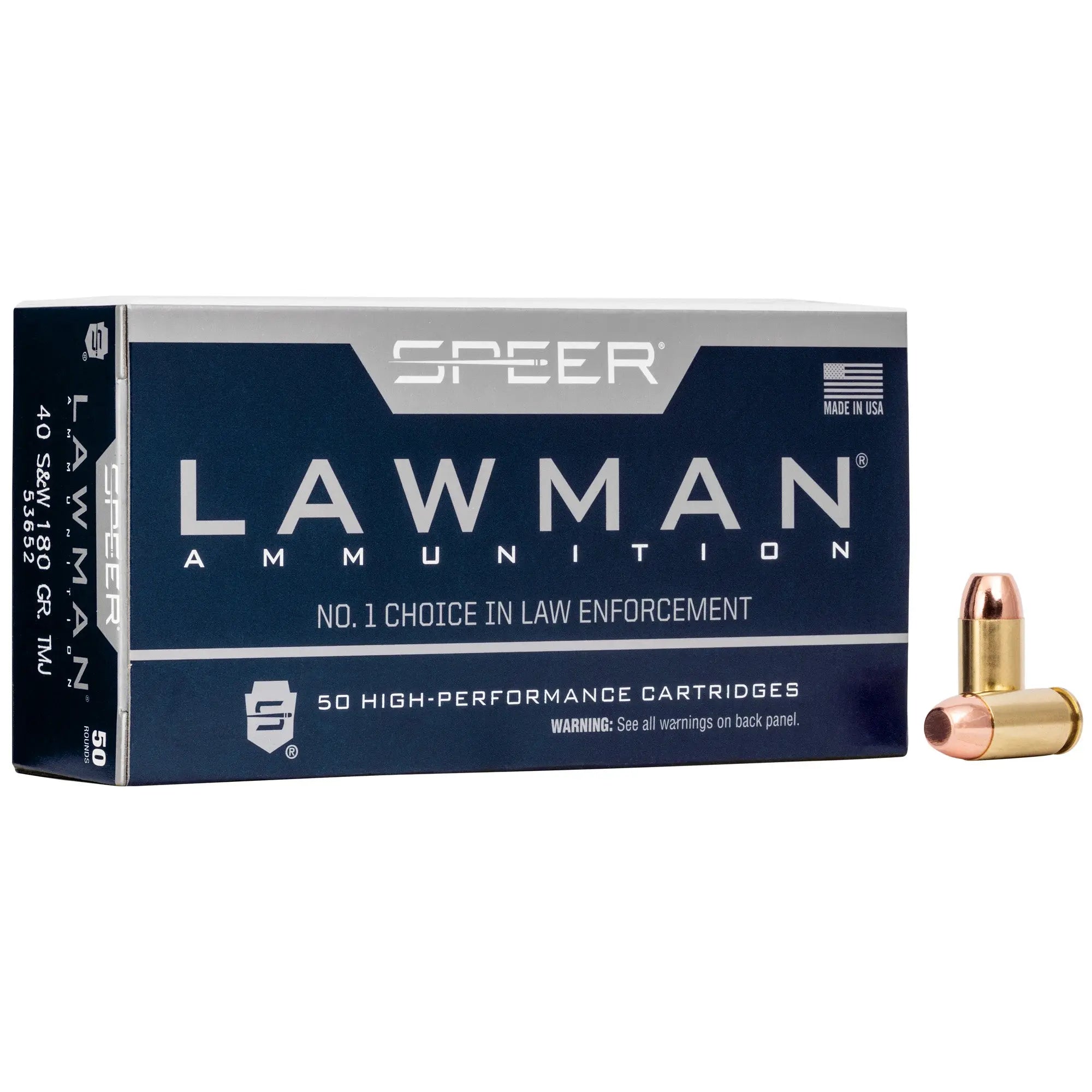 SPR LAWMAN 40SW 180GR TMJ 50/1000 - American Ordnance