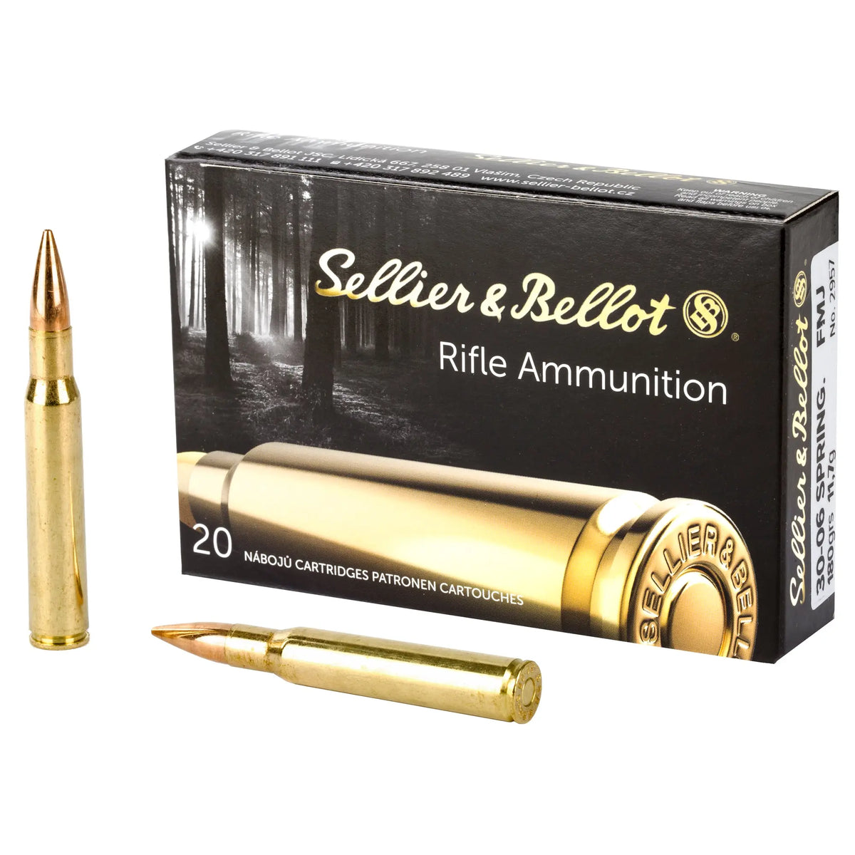 S&amp;B 30-06 180GR FMJ 20/400 - American Ordnance