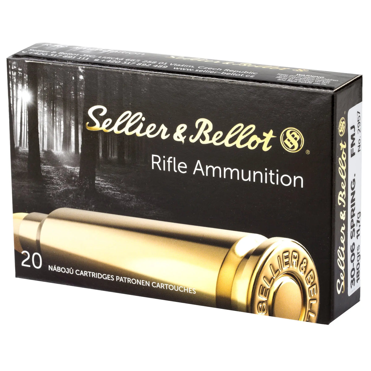 S&amp;B 30-06 180GR FMJ 20/400 - American Ordnance