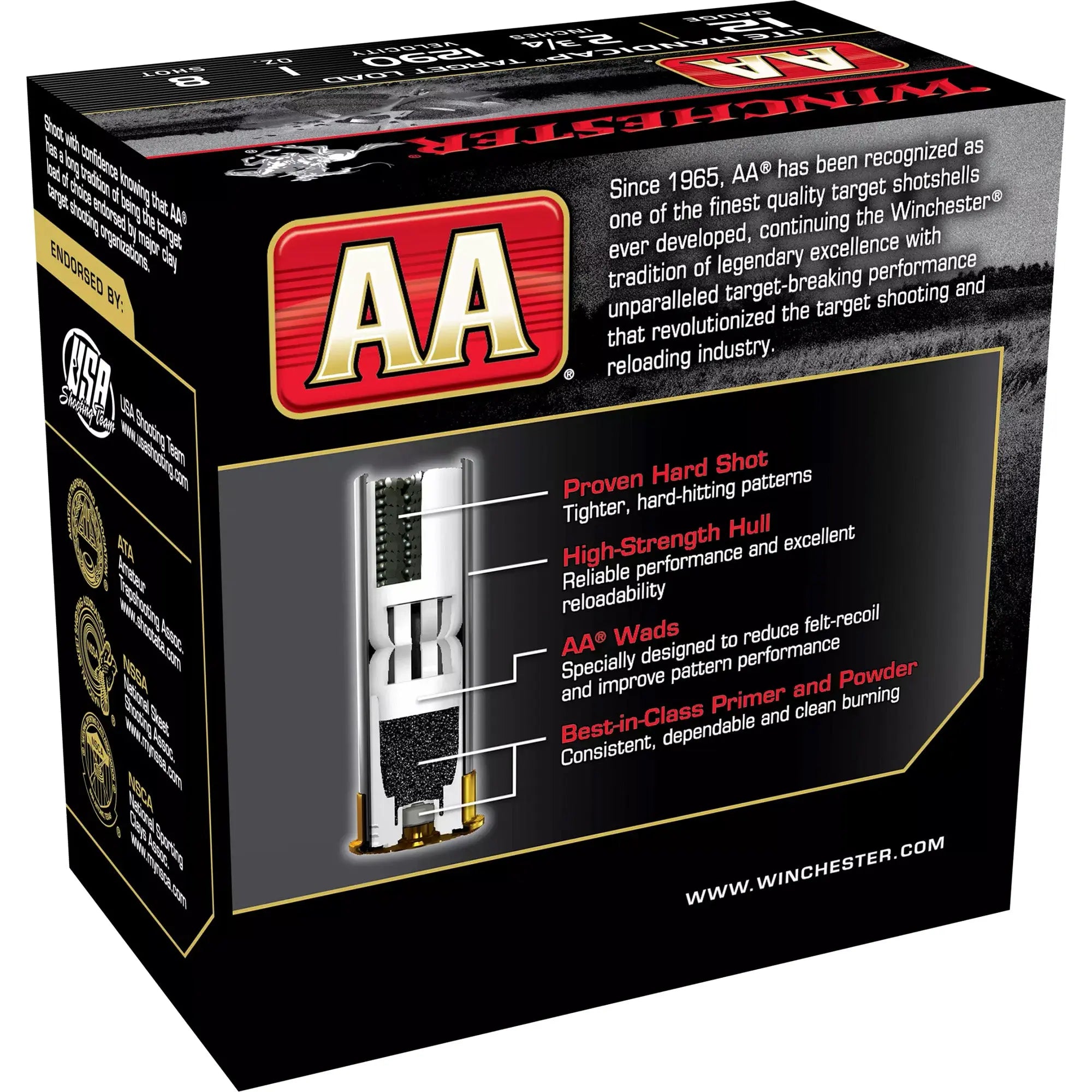 WIN AA LITE HC 12GA 2.75" #8 25/250 - American Ordnance