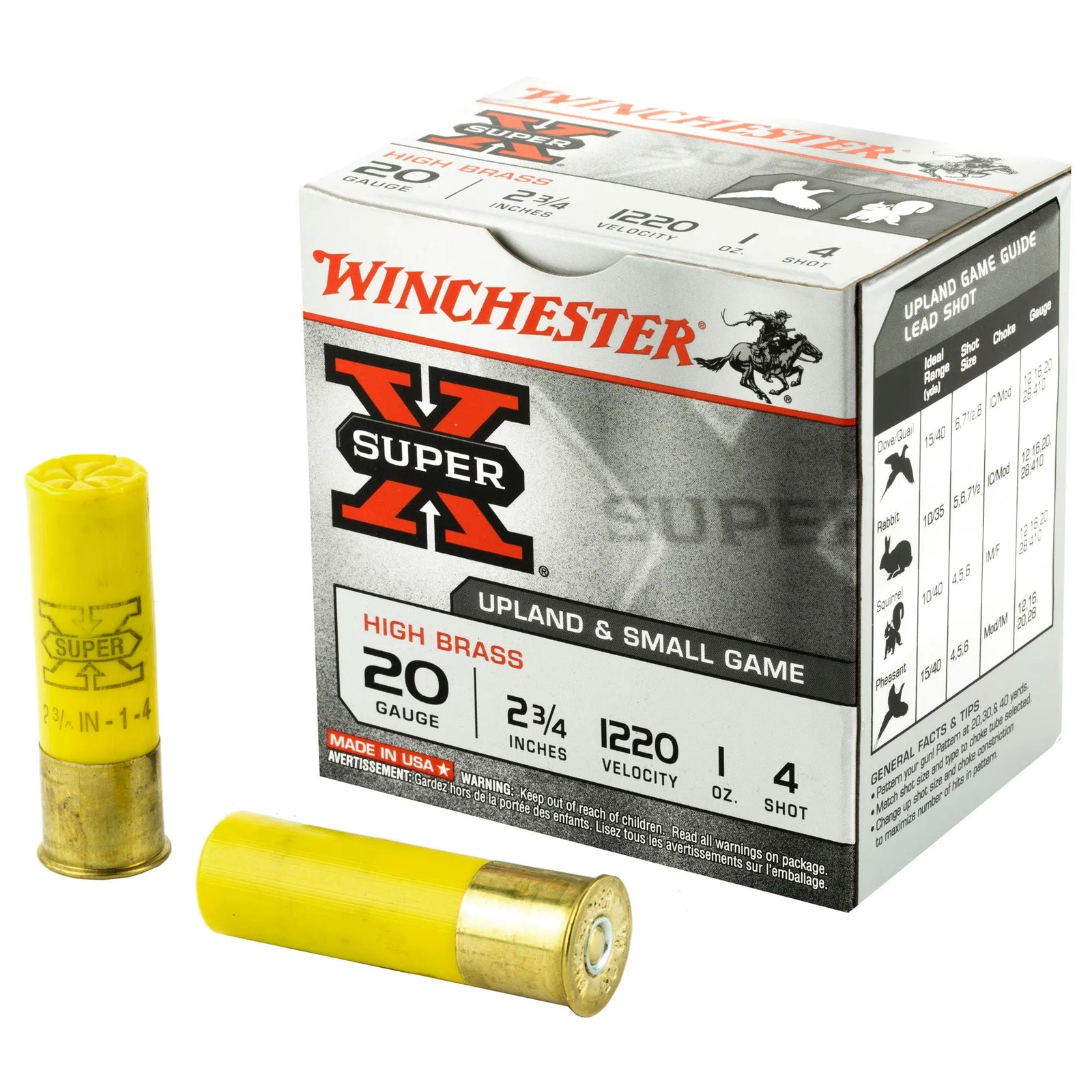 WIN SPRX 20GA 2.75" #4 25/250 - American Ordnance