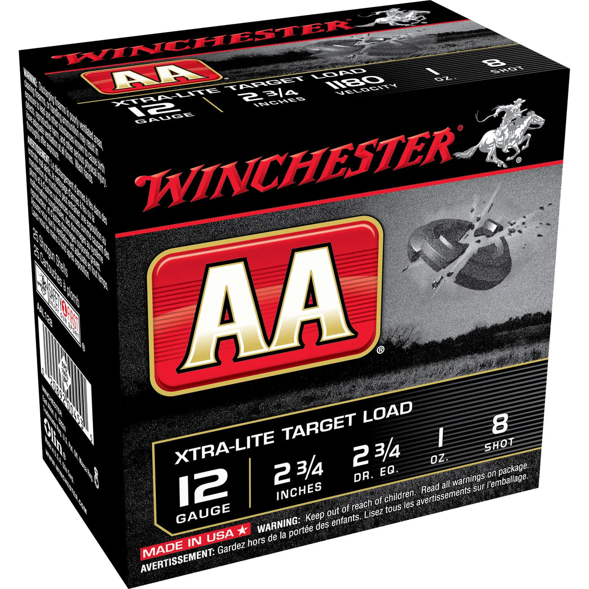 WIN AA EX-LIGHT 12GA 2.75&quot; #8 25/250 - American Ordnance