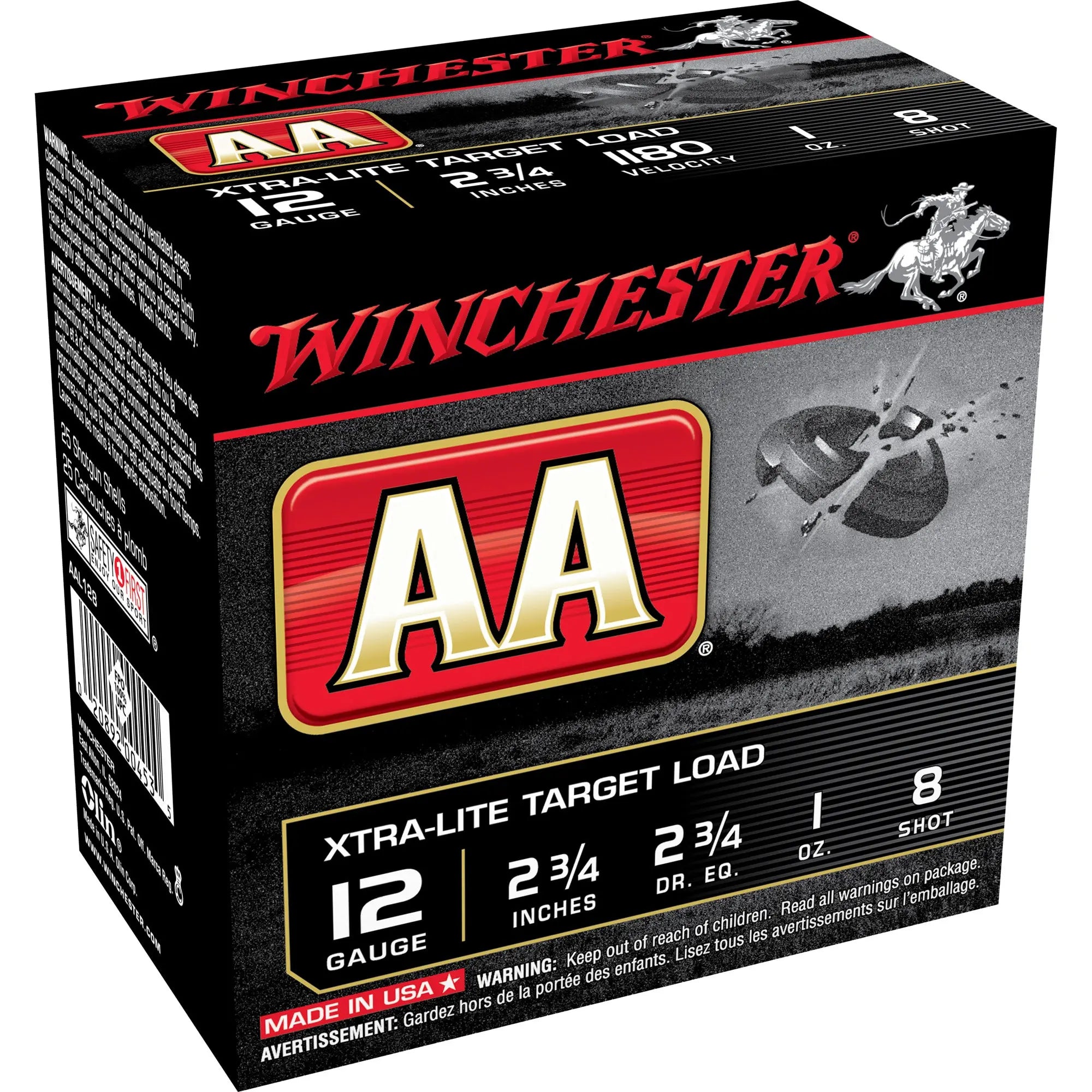 WIN AA EX-LIGHT 12GA 2.75" #8 25/250 - American Ordnance
