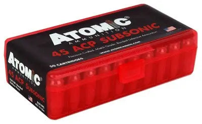 JHP 50RD 10BX/CSATOMIC 45 ACP 250GR SUBSONIC - American Ordnance