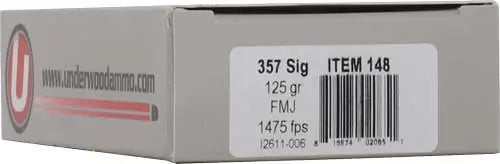 50RD 10BX/CSUNDERWOOD 357 SIG 125GR FMJ FN - American Ordnance