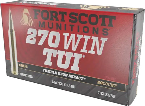 SOLID COPPER 20RD 10BX/CSFORT SCOTT 270 WIN 130GR TUI - American Ordnance