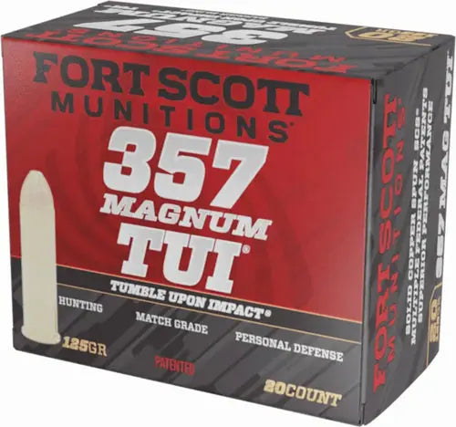 SOLID COPPER 20RD 25BX/CSFORT SCOTT 357 MAG 125GR TUI - American Ordnance