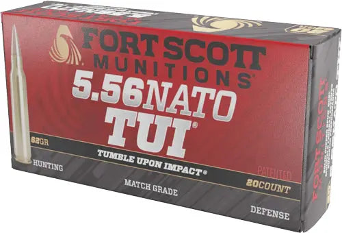 SOLID COPPER 20RD 25BX/CSFORT SCOTT 5.56X45 62GR TUI - American Ordnance