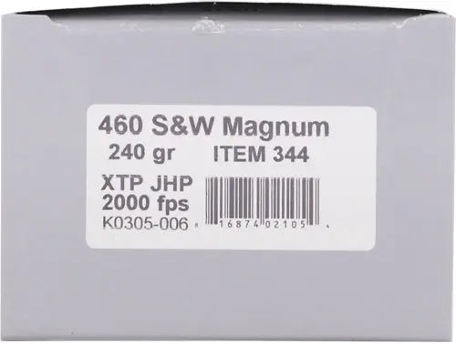 XTP JHP 20BX/10CSUNDERWOOD 460 SW MAG 240GR - American Ordnance