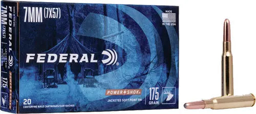 MAUSER 175GR SP 20RD 10BX/CSFEDERAL POWER-SHOK 7X57MM - American Ordnance