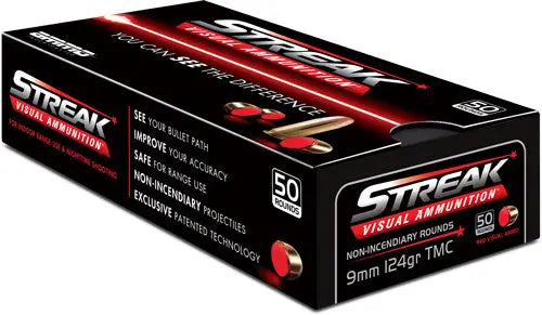 RED STREAK 50RD 20BX/CSAMMO INC 9MM LUGER 124GR TMC - American Ordnance
