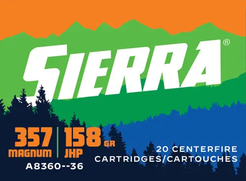 MASTER JHP 20RD 10BX/CSSIERRA 357 MAG 158GR SPORT - American Ordnance