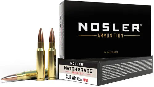 CUSTOM COMP HPBT 20RD 10BX/CSNOSLER MATCH 308 WIN 155GR - American Ordnance