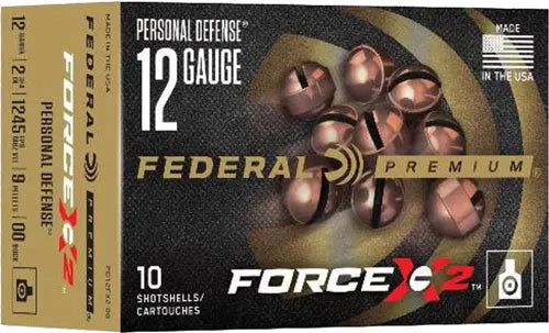 00 BUCK FORCE X2 10RD 5BX/CSFEDERAL PREMIUM 12GA 2.75&quot; - American Ordnance