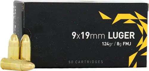 50RD 20BX/CSIGMAN 9MM LUGER 124GR FMJ - American Ordnance