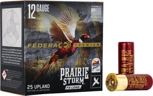 2.75" 1-1/4OZ #4 25RD 10BX/CSFEDERAL PRAIRIE STORM 12GA - American Ordnance