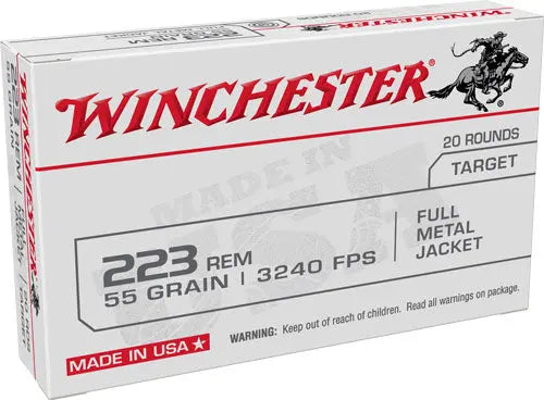 55GR FMJ 20RD 50BX/CSWINCHESTER USA 223 REM - American Ordnance