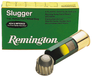1OZ RIFLED SLUG 5RD 50BX/CSREMINGTON SLUGGER 12GA 2.75&quot; - American Ordnance