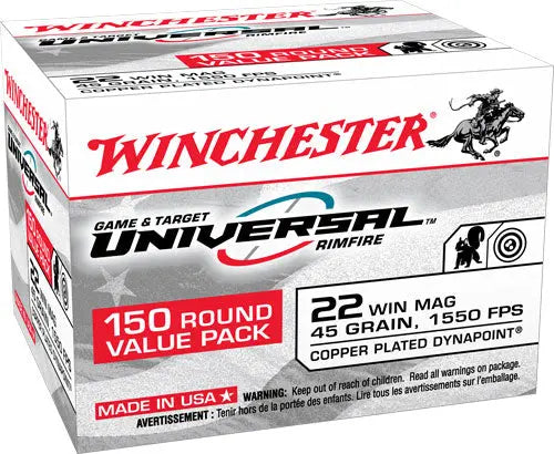 45GR 1550FPS 150RD 10BX/CSWINCHESTER DYNAPOINT 22WMR - American Ordnance