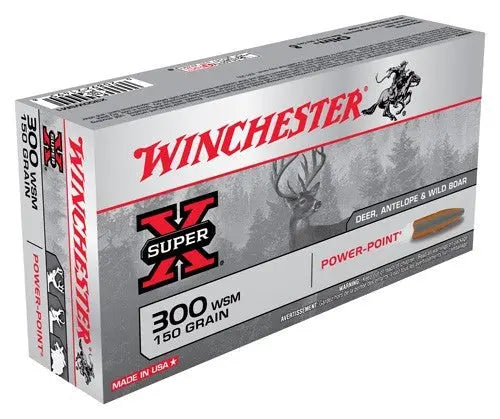 150GR POWER POINT 20RD 10BX/CSWINCHESTER SUPER-X 300 WSM - American Ordnance