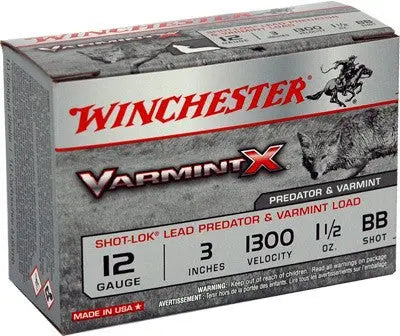 1-1/2OZ #BB 10RD 10BX/CSWINCHESTER VARMINT-X 12GA 3&quot; - American Ordnance