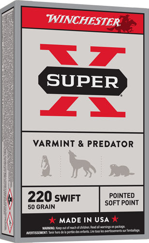 50GR JSP 20RD 10BX/CSWINCHESTER SUPER-X 220 SWIFT - American Ordnance