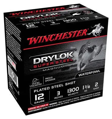1-3/8OZ #2 25RD 10BX/CSWINCHESTER DRYLOK 12GA 3" - American Ordnance