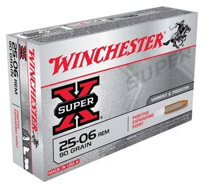 90GR EXPAND PNT 20RD 10BX/CSWINCHESTER SUPER-X 25-06 REM - American Ordnance