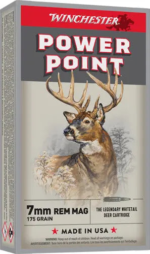 175GR POWER POINT 20RD 10BX/CSWINCHESTER SUPER-X 7MM REM MAG - American Ordnance