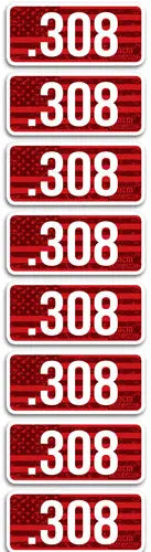 8-PACKMTM AMMO CALIBER LABELS 308 - American Ordnance