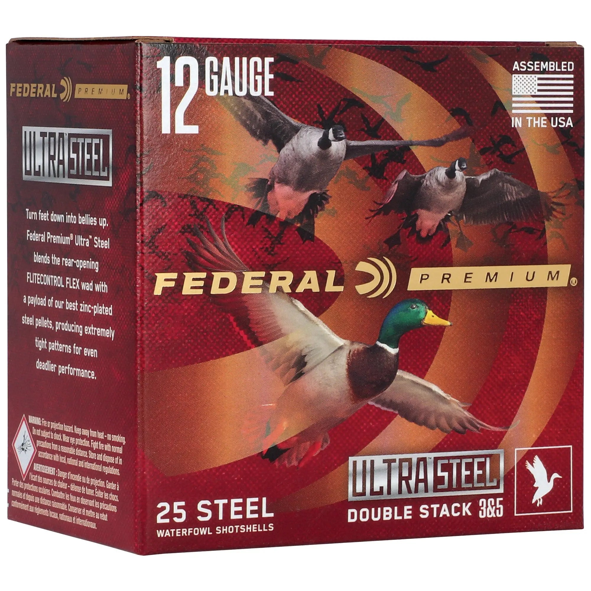 FED ULT STL 12GA 3" 1.25OZ #3/#5 25 - American Ordnance
