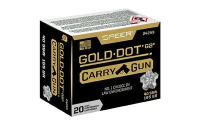 SPR GLD DOT CARRY GUN 40S&amp;W 165GR HP - American Ordnance